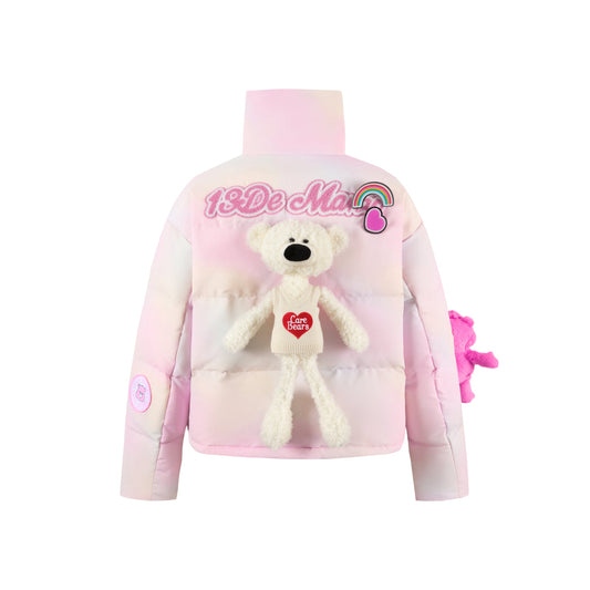 13De Marzo X Care Bears Rainbow Down Jacket