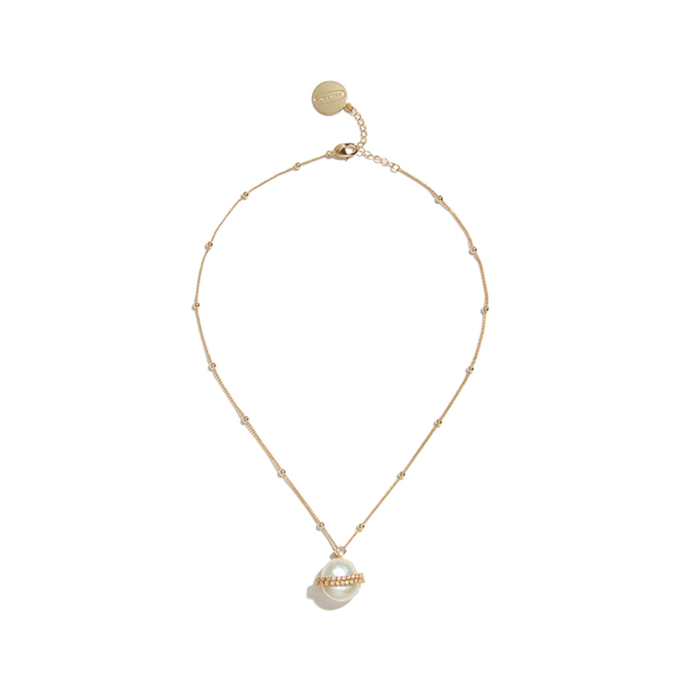 Lost In Echo Clean Pear Golden Chain Necklace