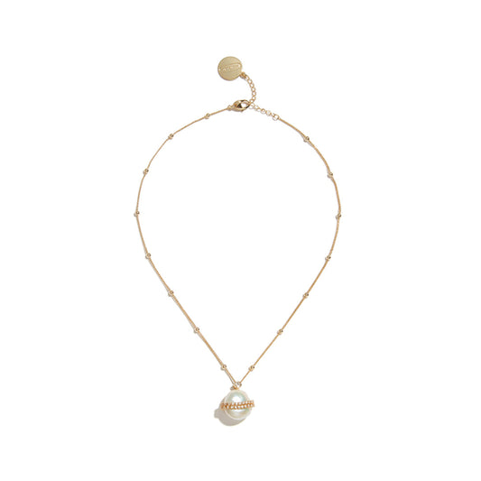 Lost In Echo Clean Pear Golden Chain Necklace