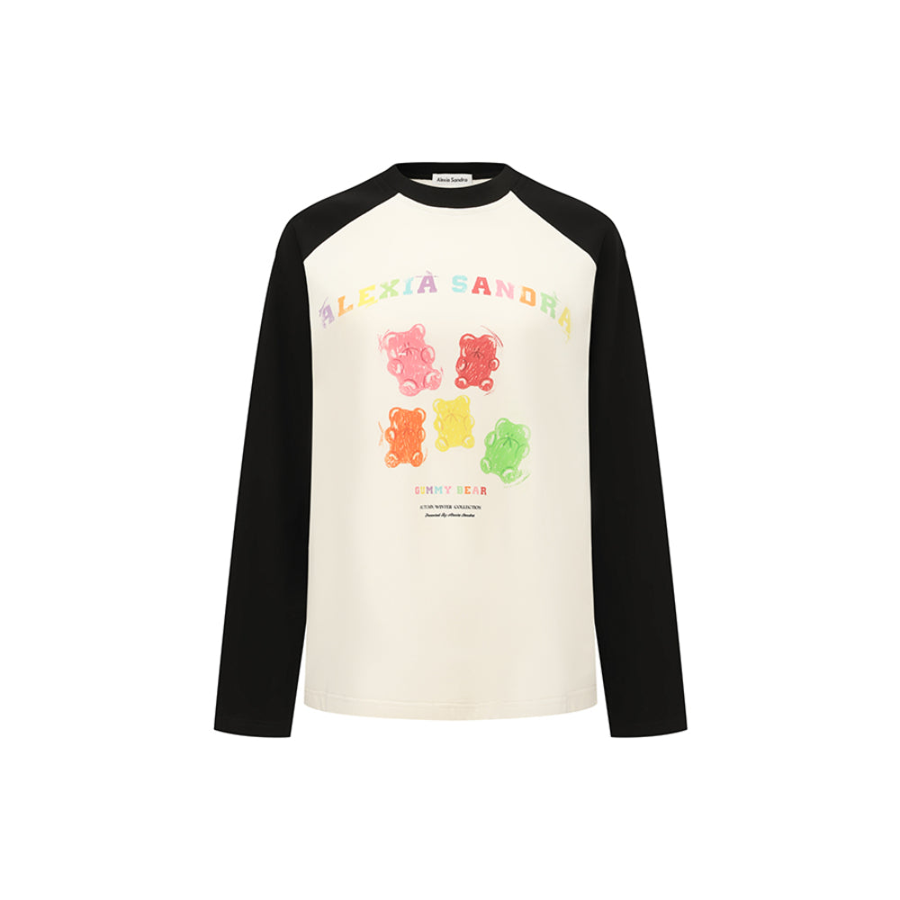 Alexia Sandra Gummy Bears Raglan L/S Tee Black