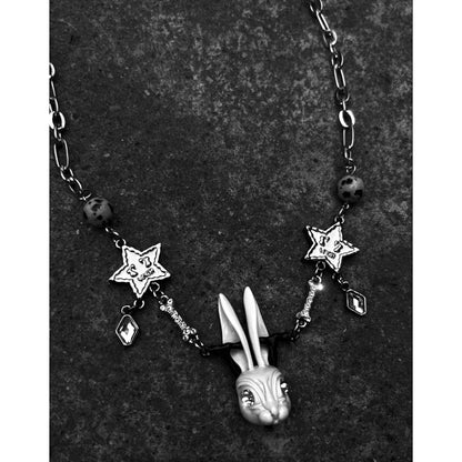 VSCH Rabbit Lucky Star Necklace Silver