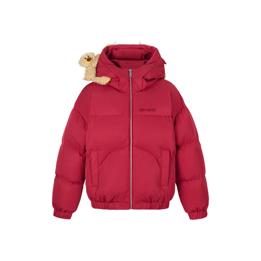 13De Marzo Bear Dragon Year Down Jacket Red