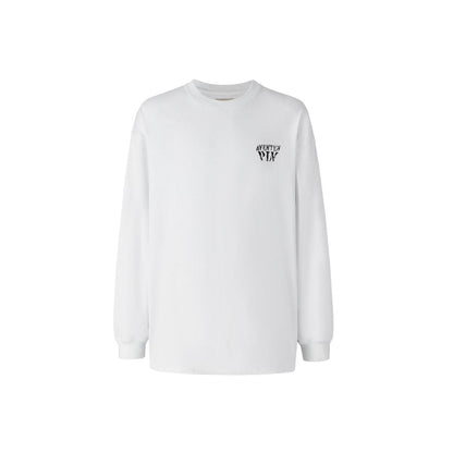 Aventen Pin Basic Logo L/S Tee White