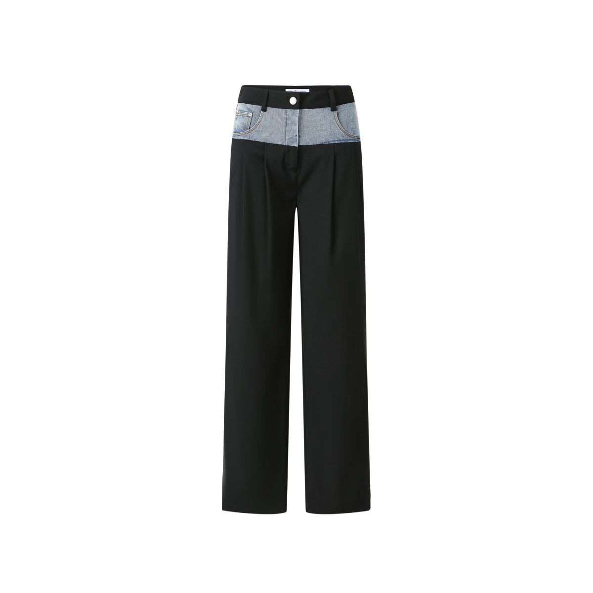 Jac Fleurant Denim Waist Suit Pants Black