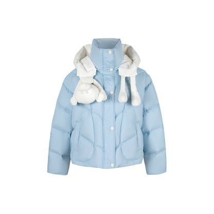 13De Marzo Bear Hood Down Jacket Blue