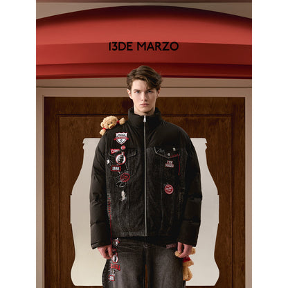 13De Marzo X Coca-Cola Denim Patch Down Jacket