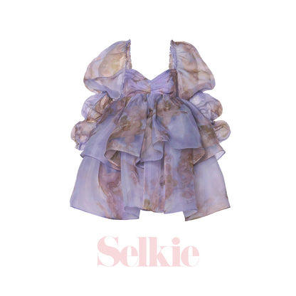 Selkie The Moonlight Puff Dress Purple