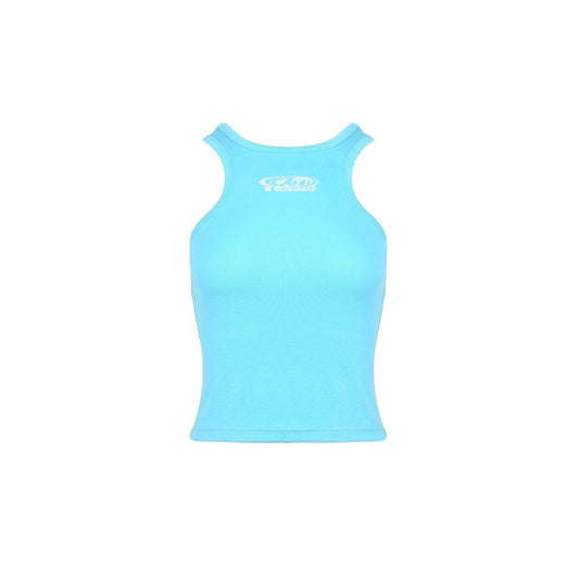 Ann Andelman Logo Printed Tank Vest Blue