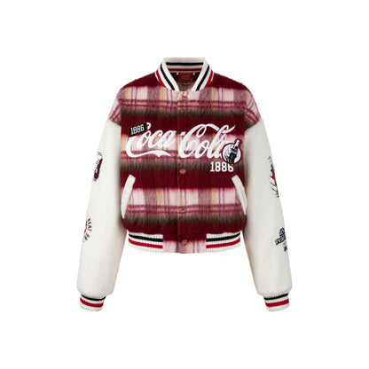 13De Marzo X Coca-Cola Bear Tweed Fleece Jacket