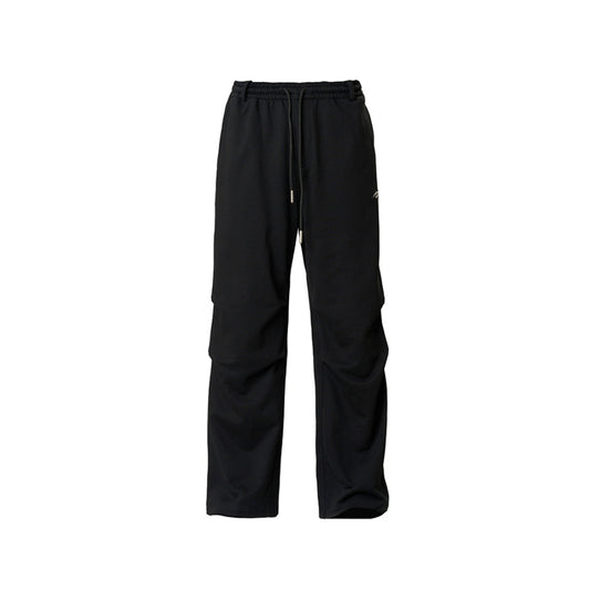 CATSSTAC Clean Fit Wide Leg Pleated Sweat Pants Black