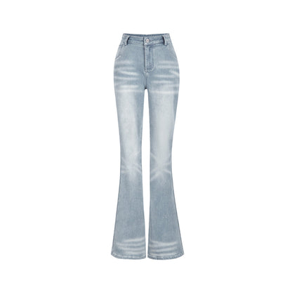 NotAwear High Waist Elastic Flare Jeans Blue