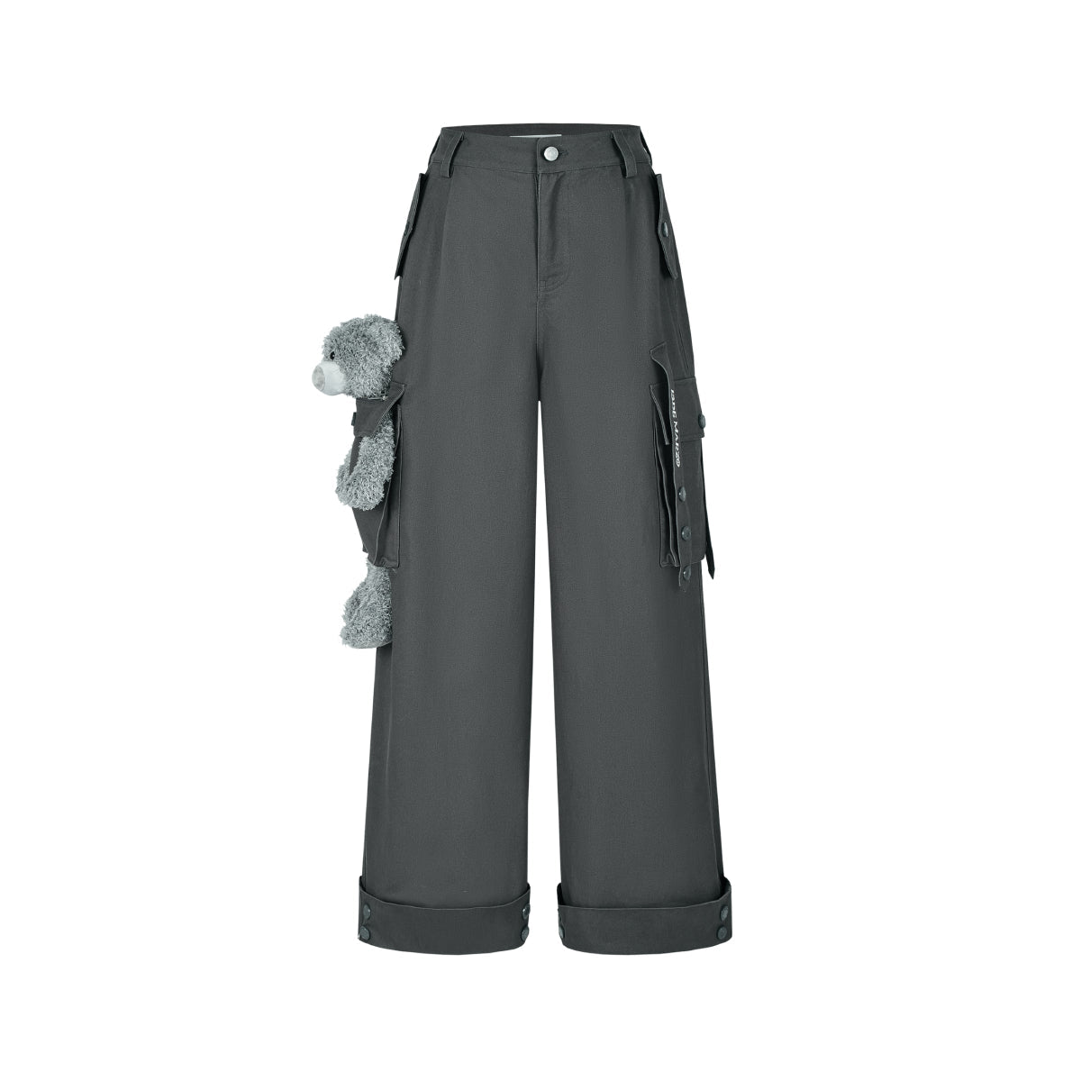 13De Marzo Doozoo Giant Bear Cargo Pants Dark Grey