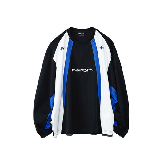 Roaringwild Patchwork Jersey L/S Top Black