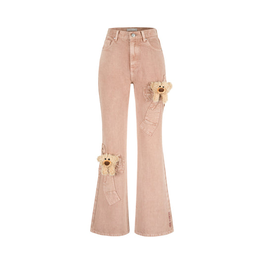 13De Marzo Doozoo Denim Bow Jeans Pink