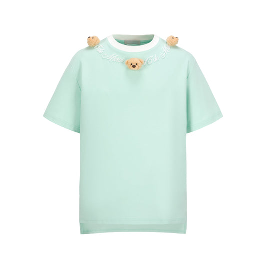 13De Marzo Doozoo Collar Embroidered Logo T-Shirt Green