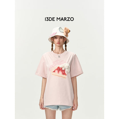 13De Marzo Flavor Cake T-Shirt Pink