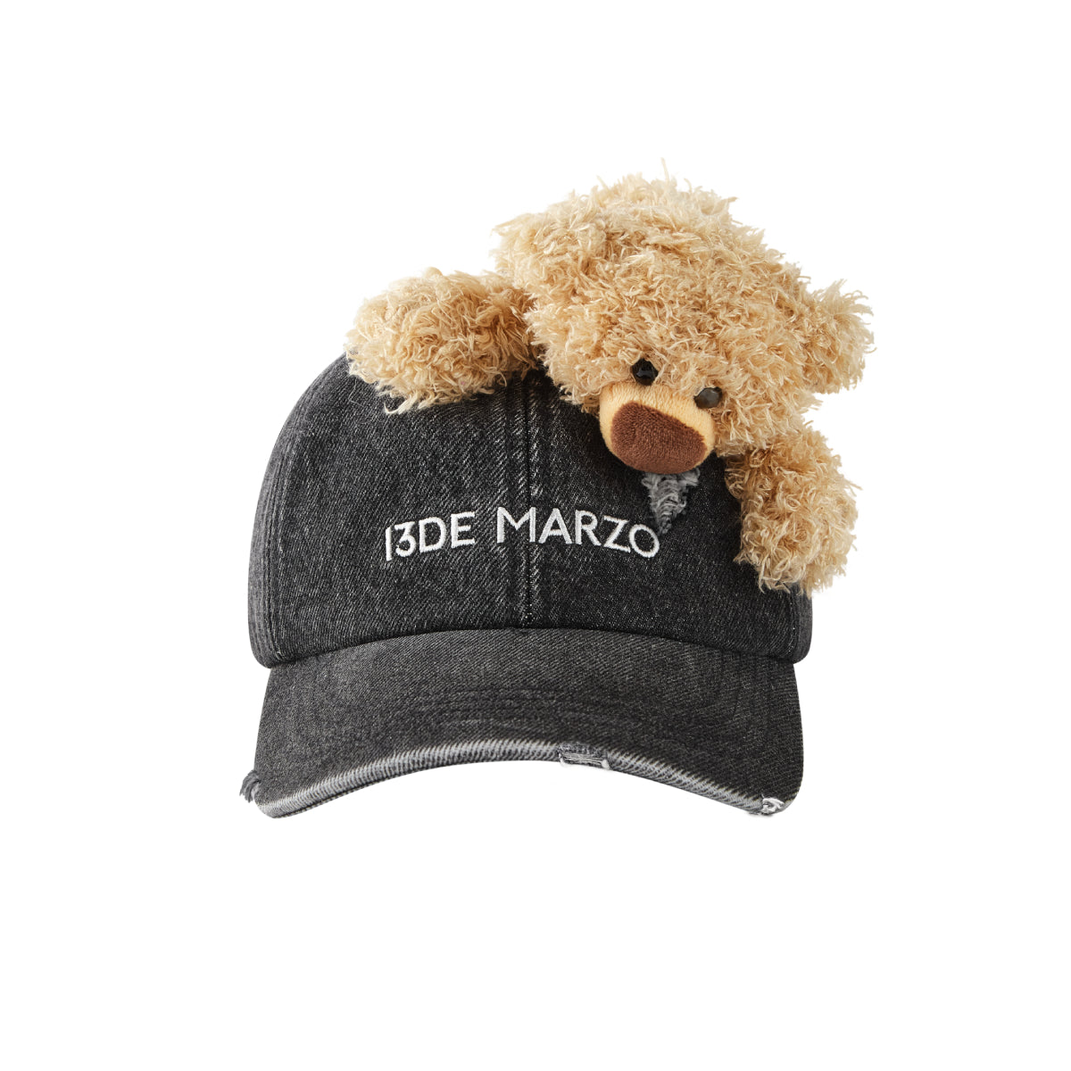 13De Marzo Doozoo Washed Denim Cap Black