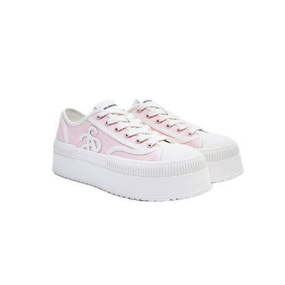 Ann Andelman Classic Court Platform Canvas Sneaker Pink