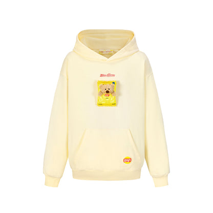 13De Marzo X Lay's Flavor Bear Washed Hoodie Yellow