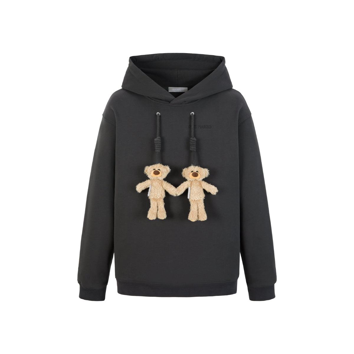 13De Marzo String Magnetic Bear Hoodie Black