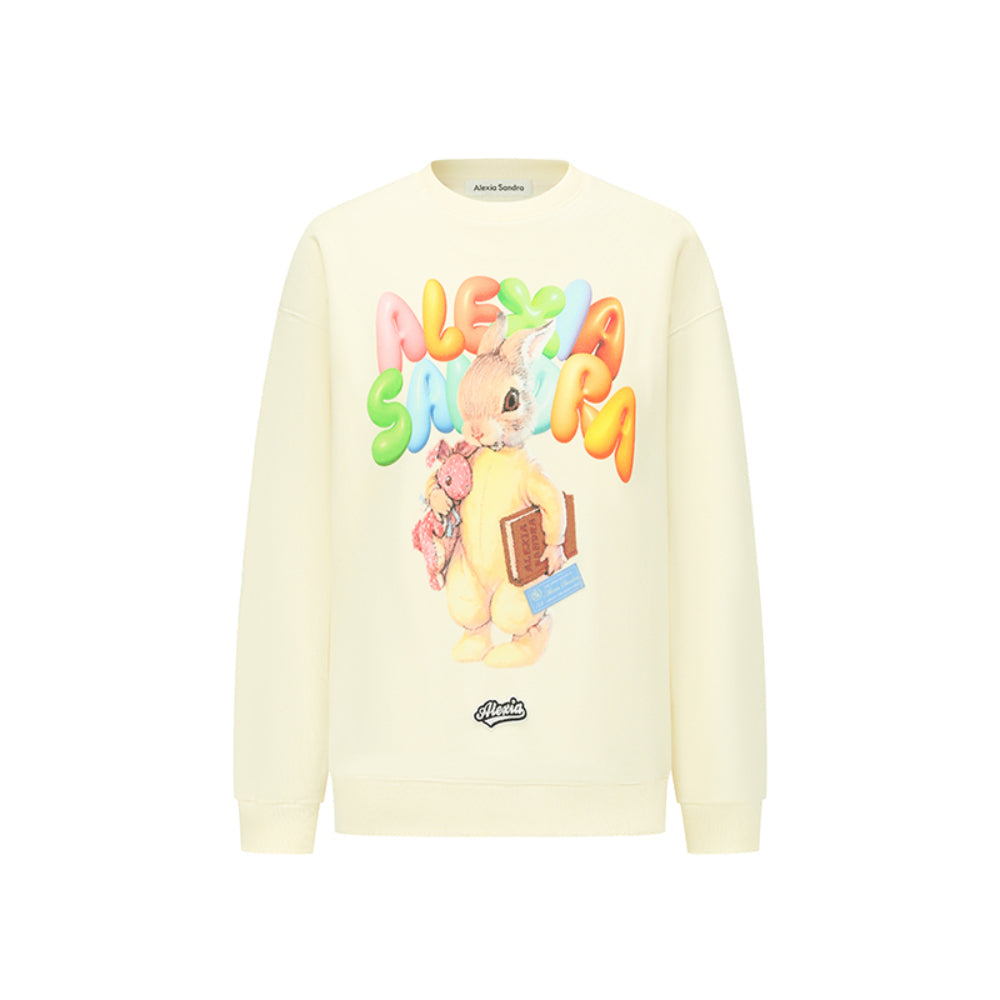 Alexia Sandra Balloon Logo Rabbit Sweater Yellow