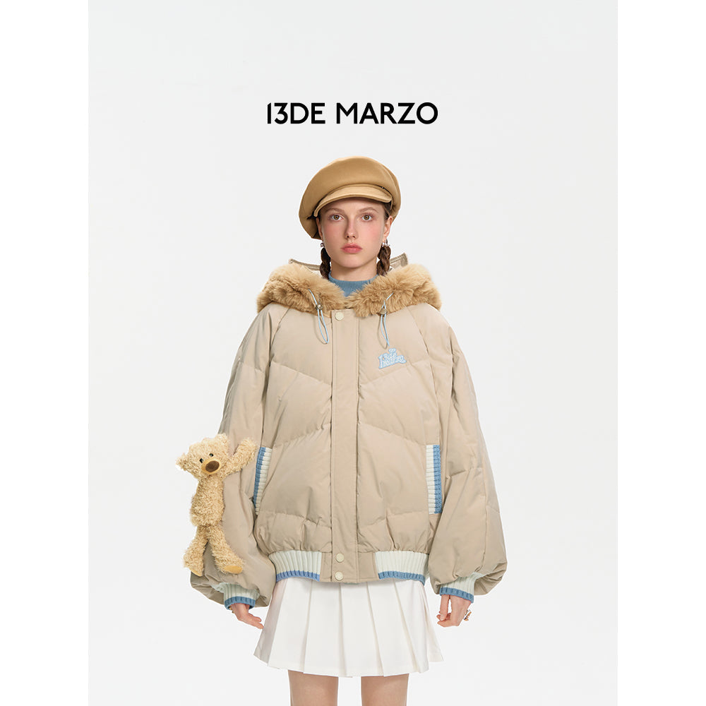 13De Marzo Doozoo Cosplay Bear Down Jacket Khaki