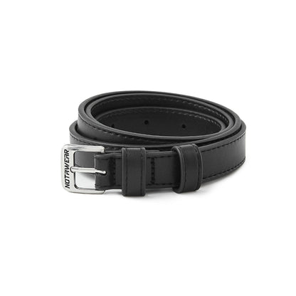 NotAwear Vintage Logo Leather Belt Black