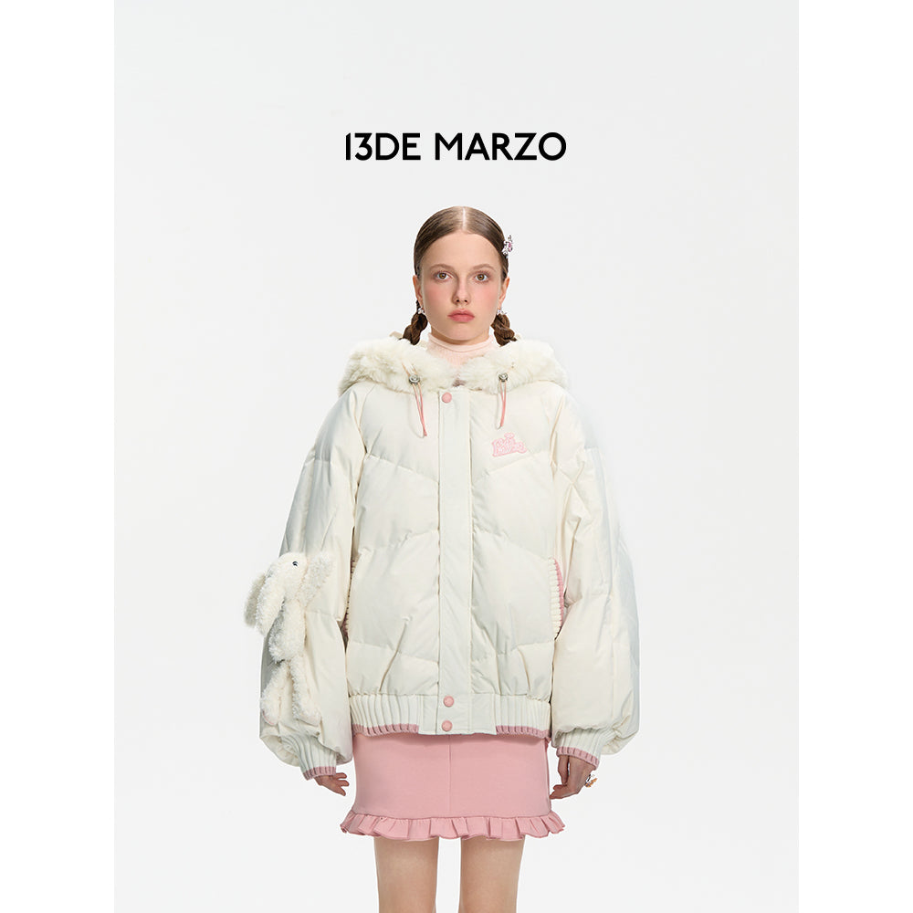 13De Marzo Doozoo Cosplay Rabbit Down Jacket White