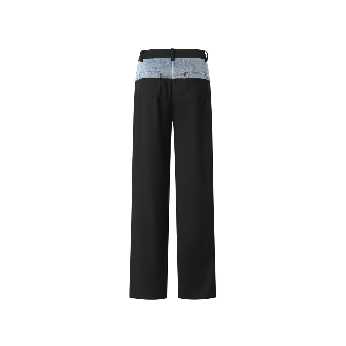 Jac Fleurant Denim Waist Suit Pants Black