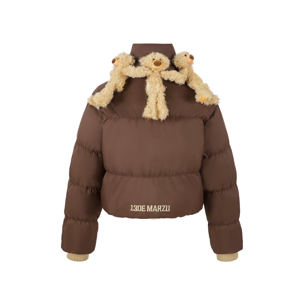 13De Marzo Doozoo Neck Round Down Jacket Brown