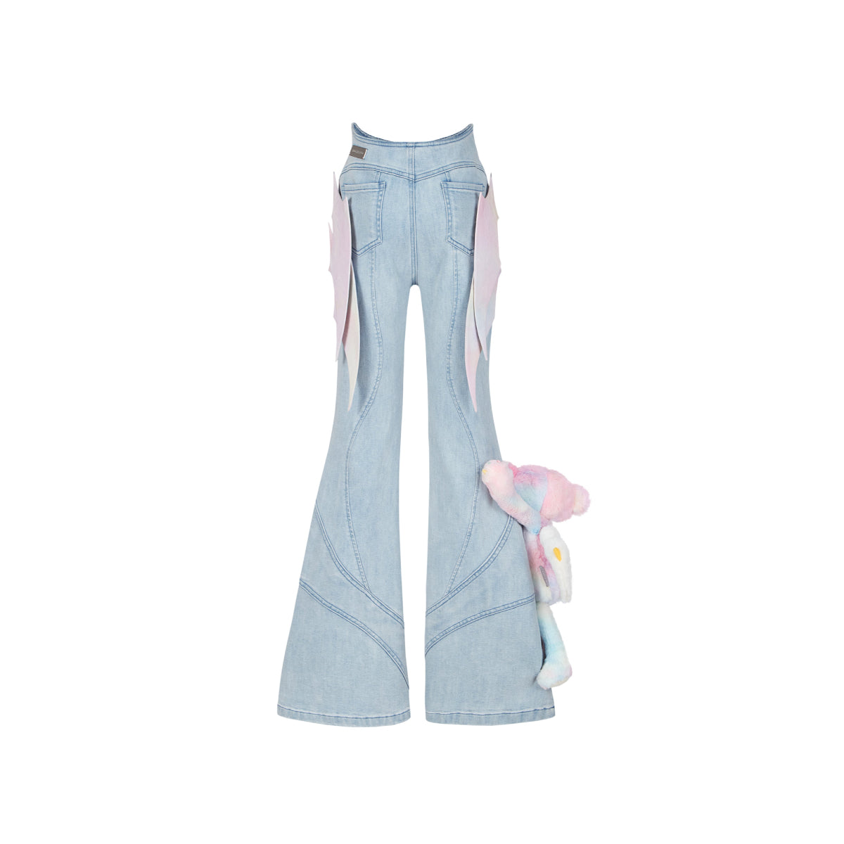 13De Marzo X INSTINCTOY Rainbow Bear Flare Jeans