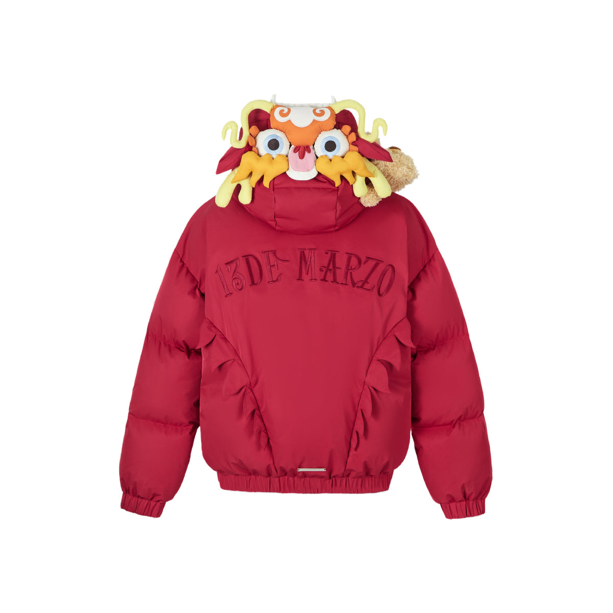 13De Marzo Bear Dragon Year Down Jacket Red