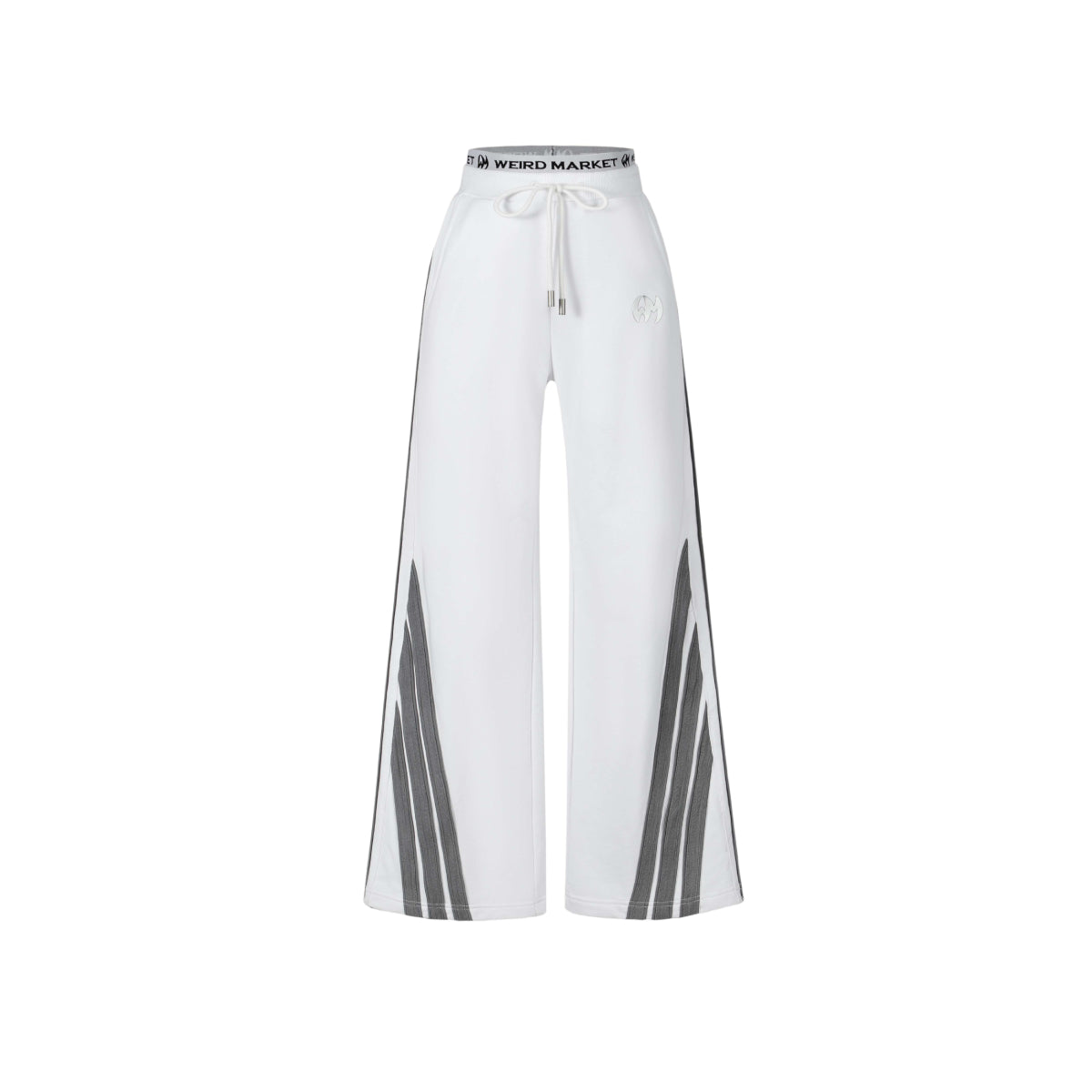 Weird Market 3M Reflective Striped Sport Pants White