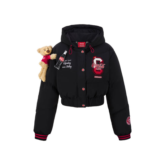 13De Marzo X Coca-Cola Bear Hooded Down Jacket