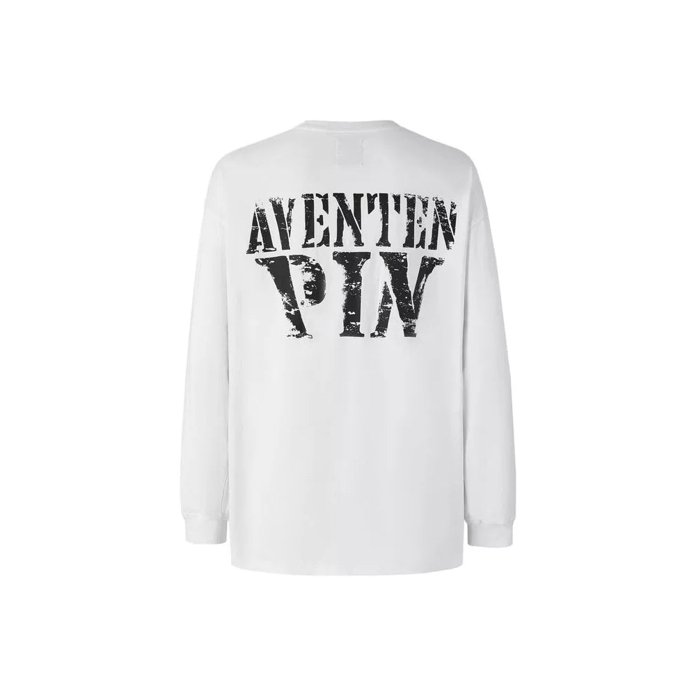 Aventen Pin Basic Logo L/S Tee White