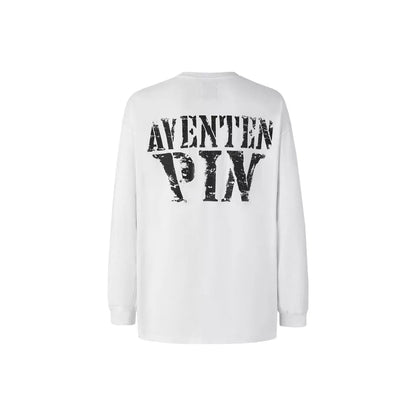 Aventen Pin Basic Logo L/S Tee White