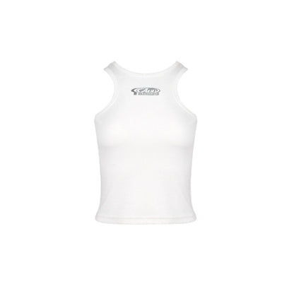 Ann Andelman Logo Printed Tank Vest White