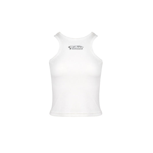 Ann Andelman Logo Printed Tank Vest White