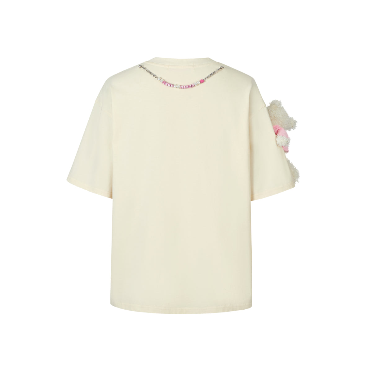 13De Marzo X Hello Kitty Plush Cake Letter T-Shirt Cream