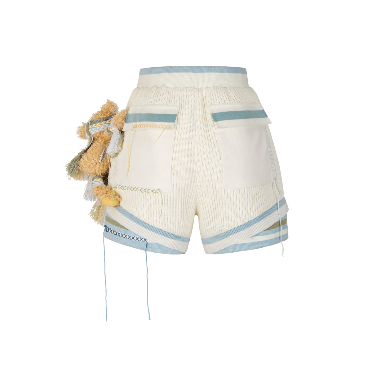 13De Marzo Bear Deconstruct Knit Shorts