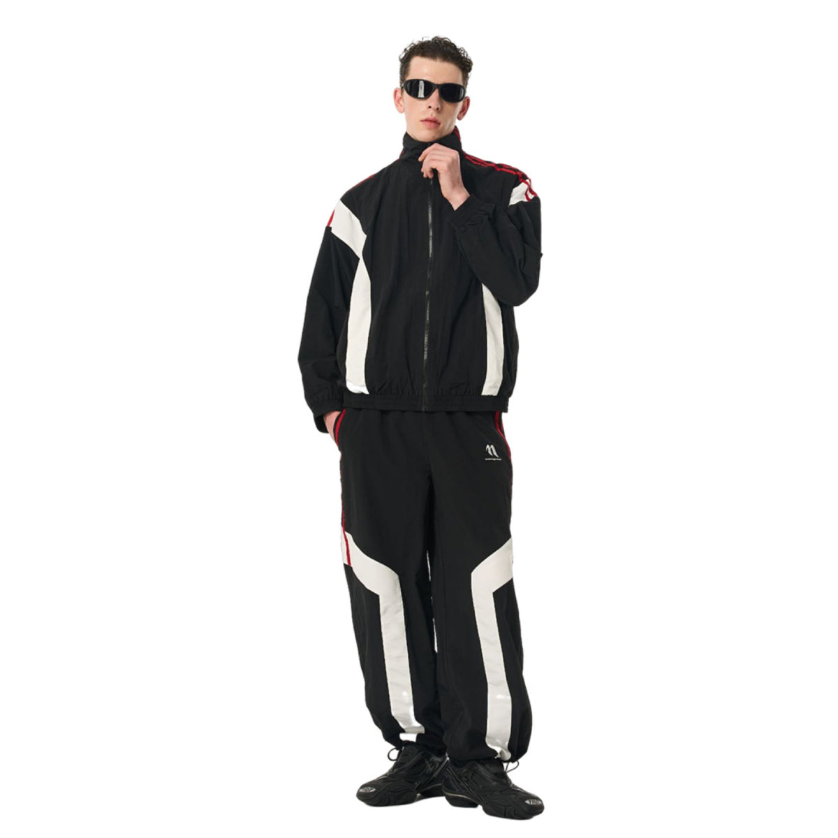 Moditec Color Blocked Racing Jacket Black