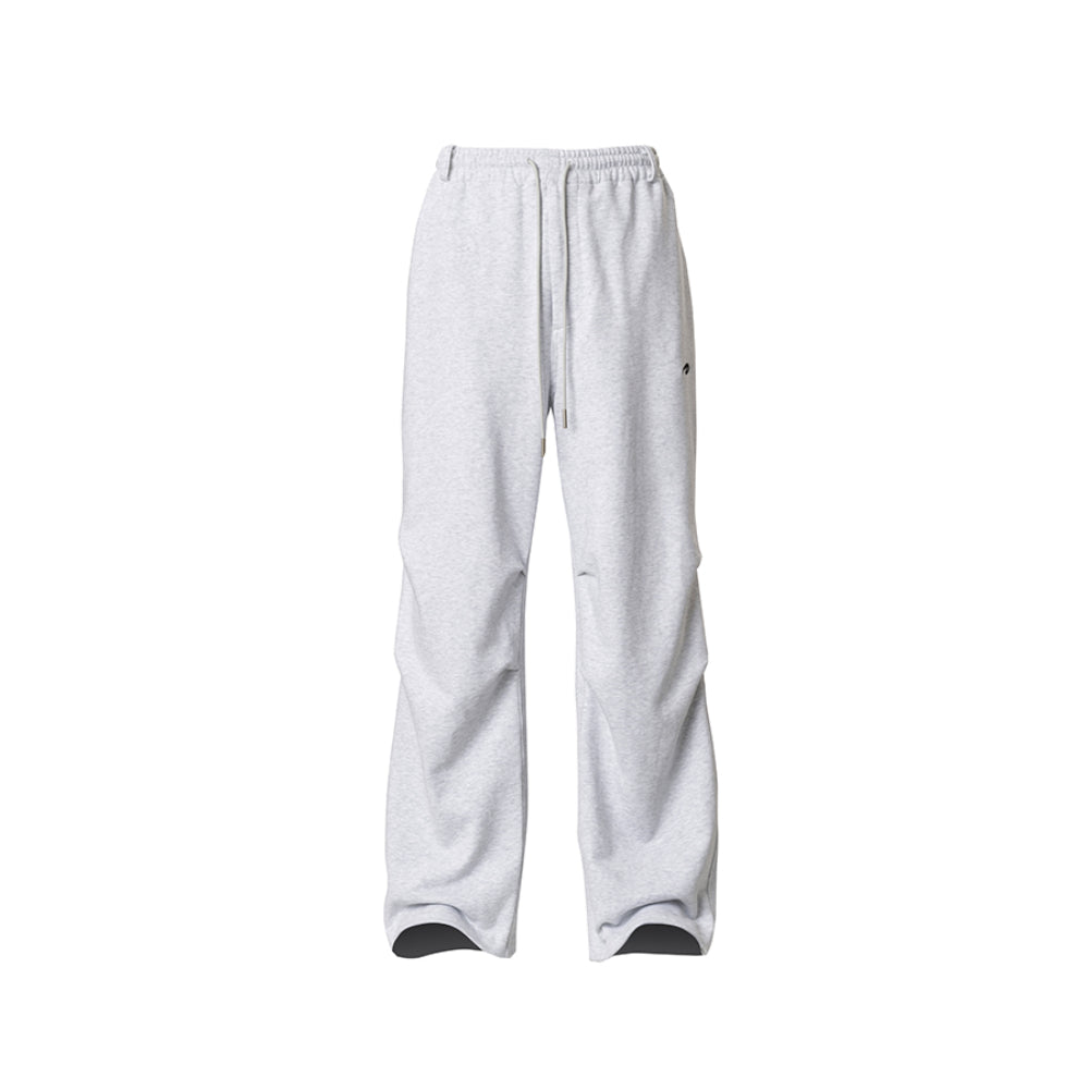 CATSSTAC Clean Fit Wide Leg Pleated Sweat Pants Grey