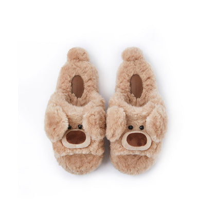 13De Marzo Doozoo Dynamic Fuzzy Slipper Khaki