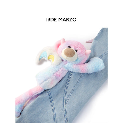 13De Marzo X INSTINCTOY Rainbow Bear Flare Jeans