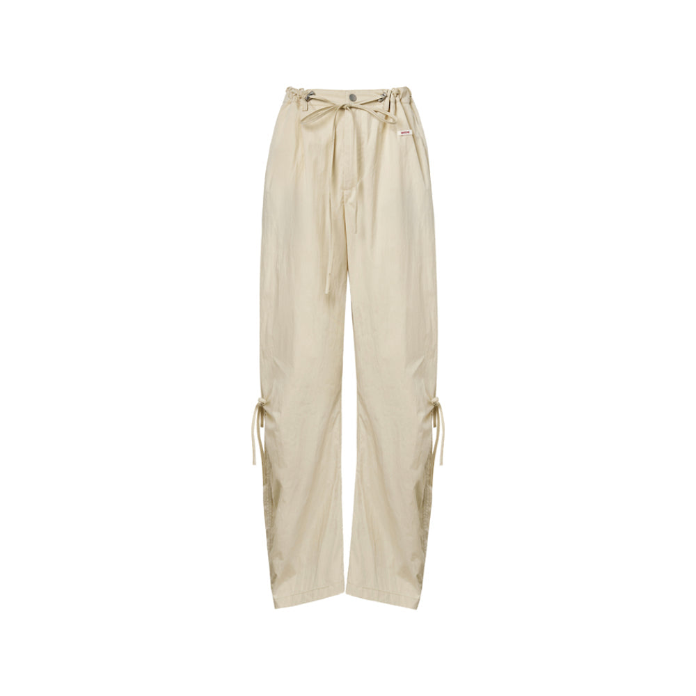 Kroche Bow Ties Thin Cargo Pants Khaki