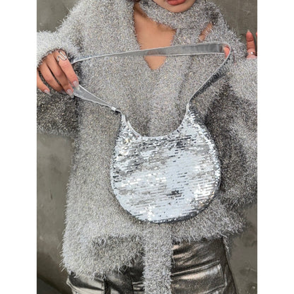 Lost In Echo Sequin Drop Bag Sliver