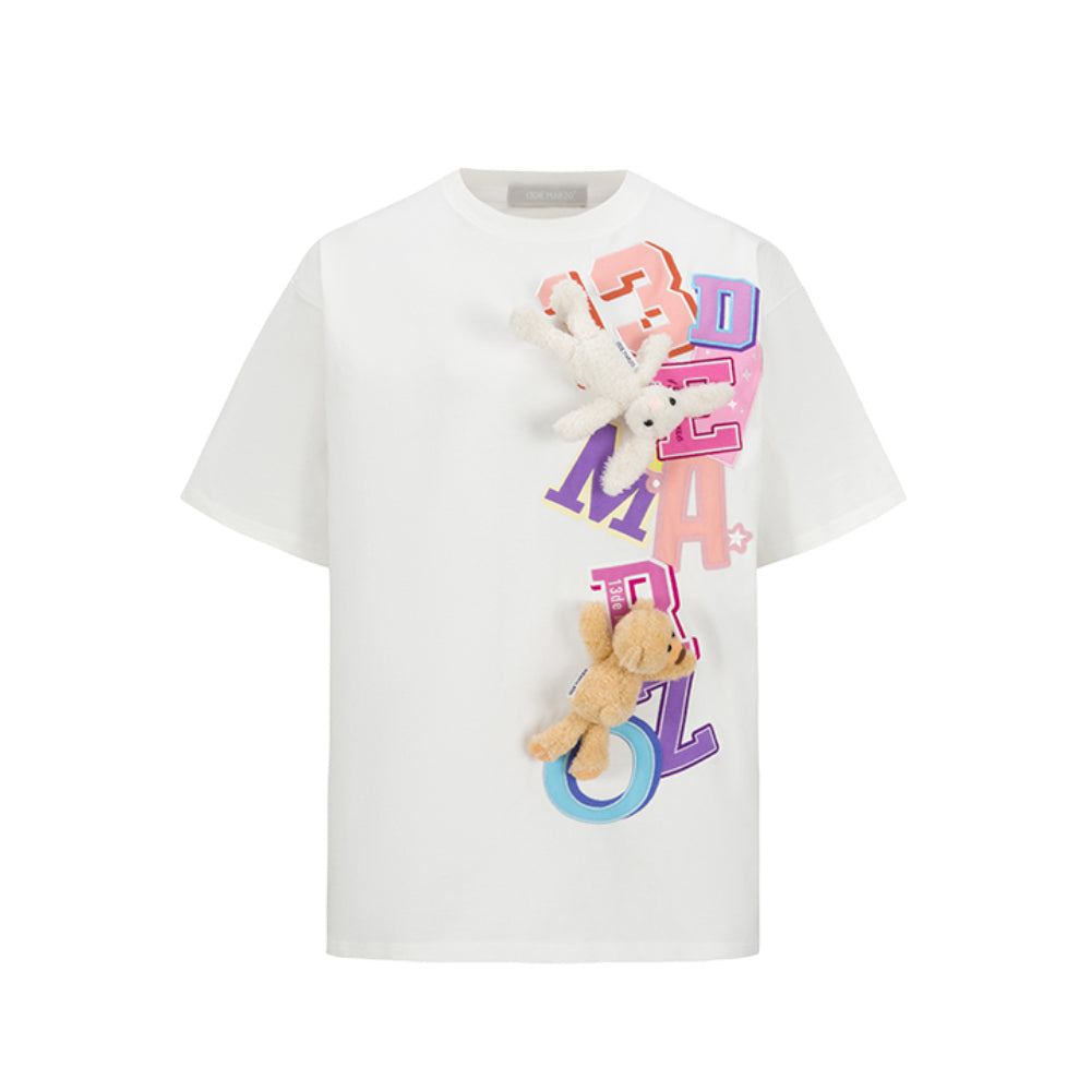 13De Marzo Doozoo Vertical Logo T-Shirt White