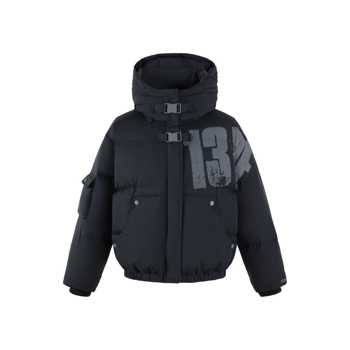 13De Marzo Doozoo Graffiti Logo Down Jacket Black