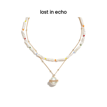 Lost In Echo Clean Pear Golden Chain Necklace