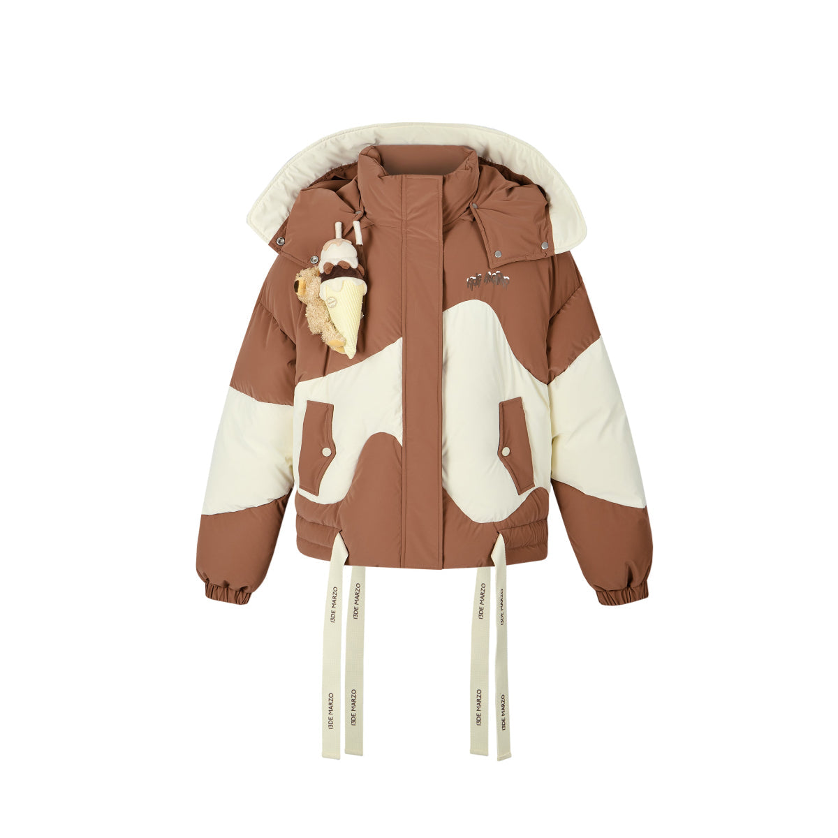 13De Marzo Doozoo Ice Cream Down Jacket Brown